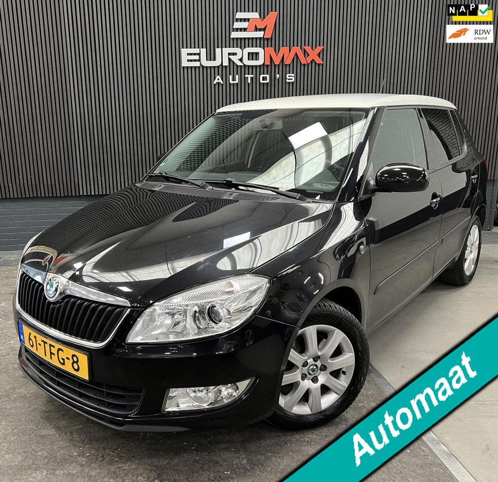 Skoda Fabia 1.2 TSI Elegance - 2e eigenaar - NAP - Automaat, Euro 5, Stof, Gebruikt, Zwart