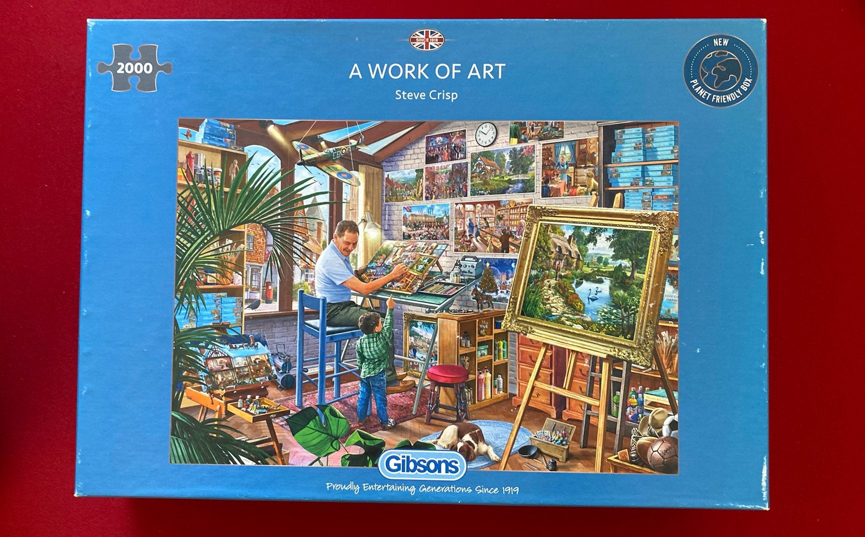 Gibsons 2000 stukjes -A work of art., Ophalen, Meer dan 1500 stukjes, Zo goed als nieuw
