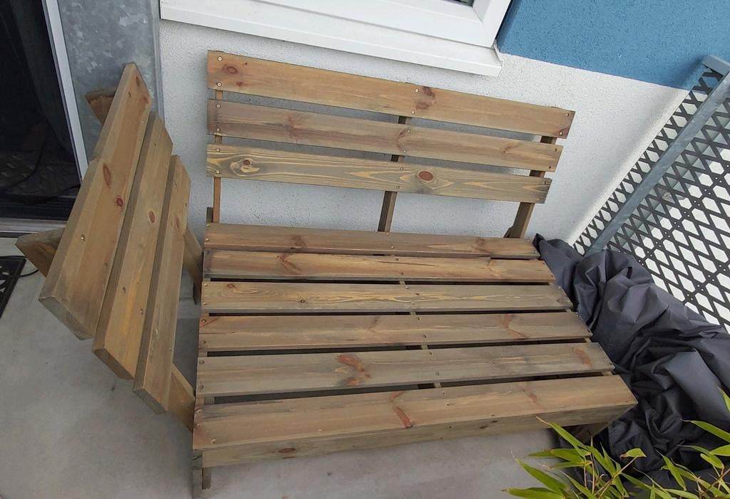 Palletbank met zijsteun
LUCCA Leenbakker incl kussens & hoes, Tuin en Terras, Ophalen, Zo goed als nieuw, Hout