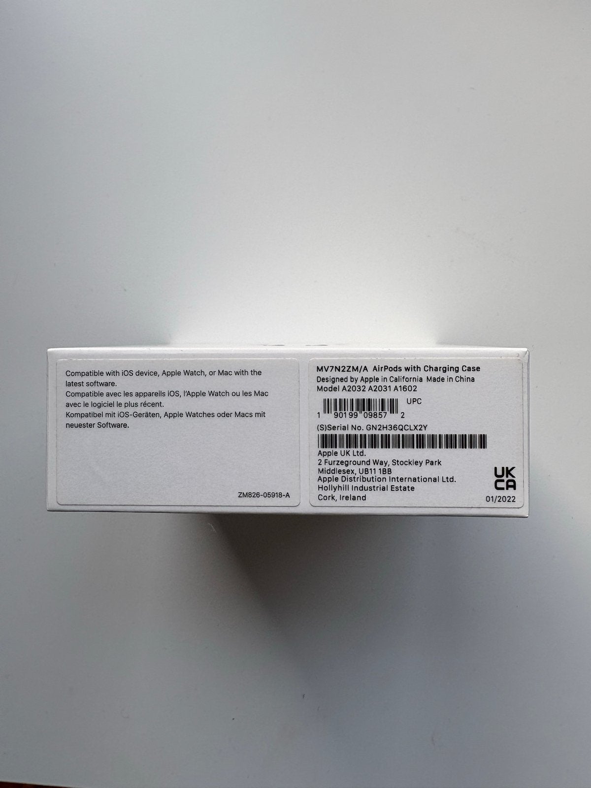 Foto 3 van Apple AirPods met oplaadcase (MV7N2ZM/A) - Geluidsprobleem