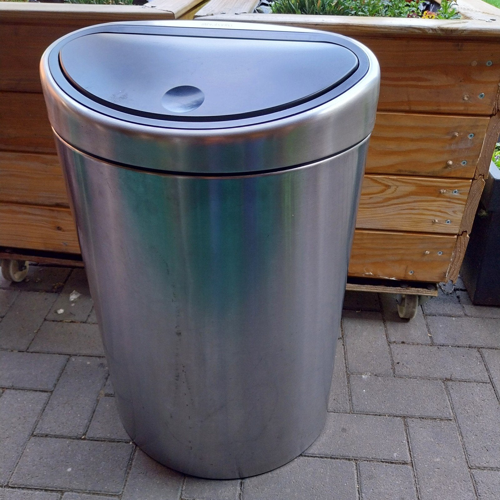 Brabantia prullenbak 40-45L RVS, Ophalen of Verzenden
