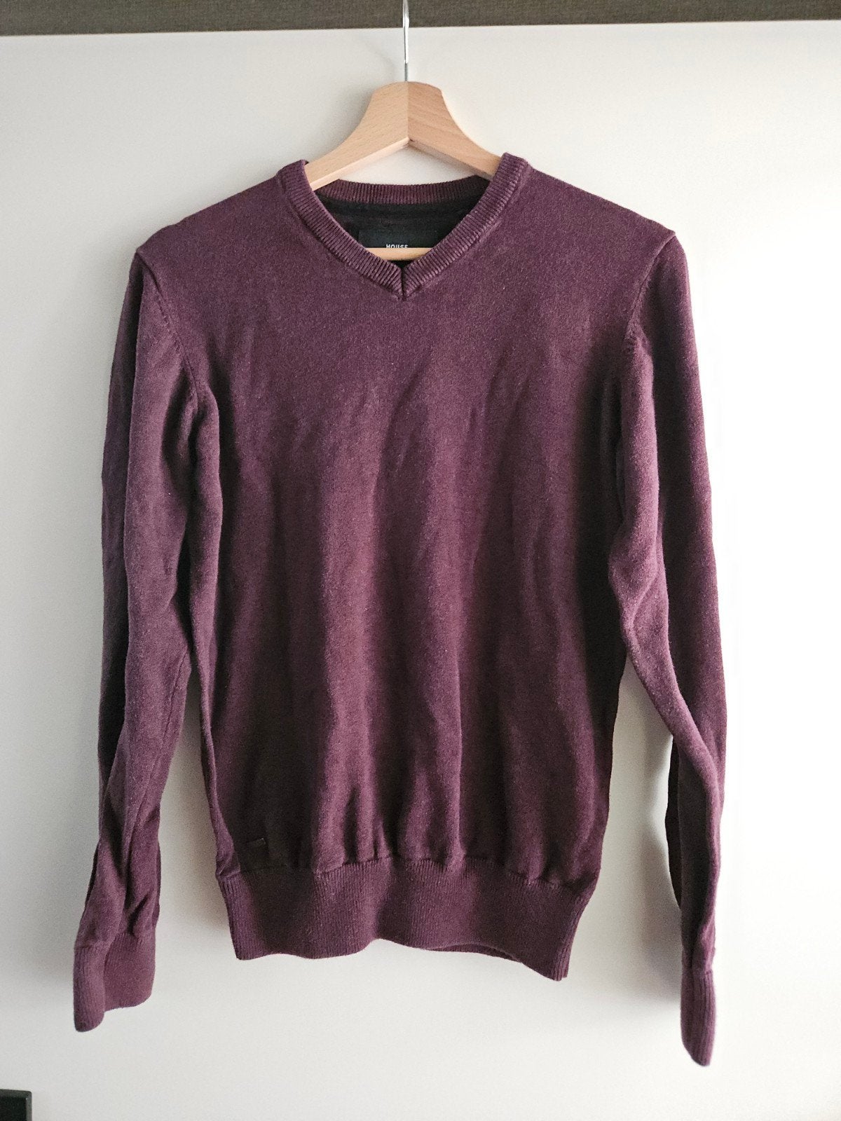 Trui blauw Trui rood/bordeaux rode M V-Hals House (Cropp, Re, Maat 48/50 (M), House, Ophalen of Verzenden, Gedragen