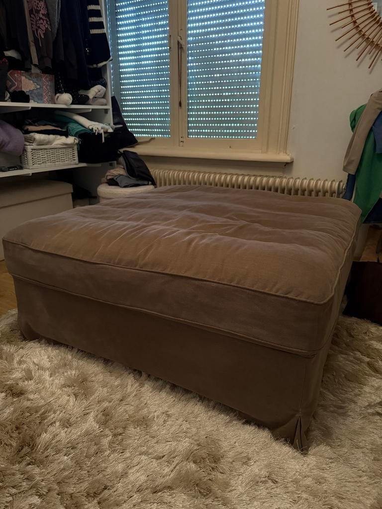 Mooie hocker 110x110 cm, Gebruikt, Vierkant, Minder dan 50 cm, Ophalen of Verzenden