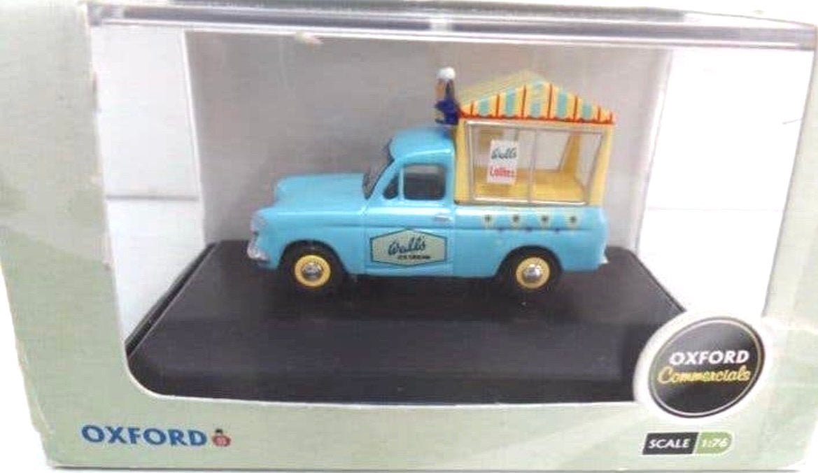Oxford Commercials Wells Ice Cream Van Schaal 1:76, Ophalen of Verzenden, Nieuw, Overige typen
