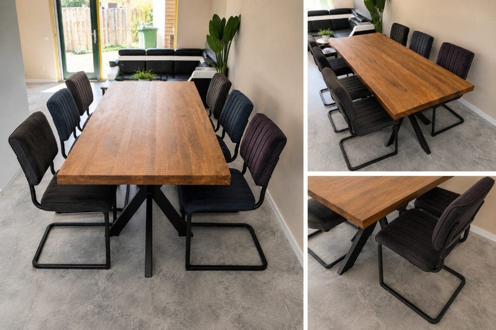 COMBI DEAL! Salontafel, Eettafel en 4 stoelen., Ophalen, Zo goed als nieuw, Rechthoekig, 50 tot 100 cm