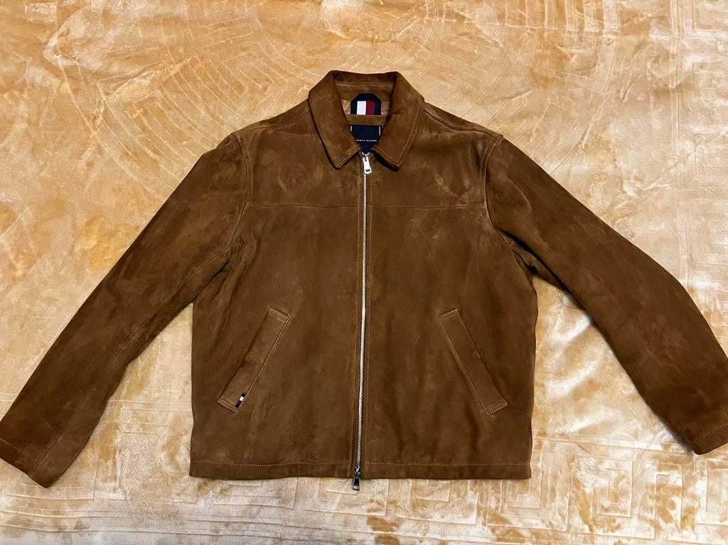 Lamb Suede Grain Leather Jacket (Negotiable Price), Ophalen, Zo goed als nieuw, Maat 56/58 (XL), Bruin