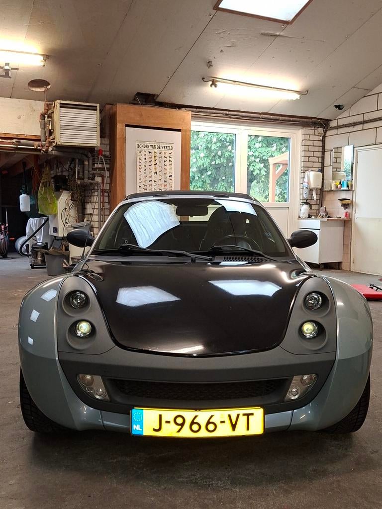 Smart 2003 Grijs, Auto's, Automaat, Achterwielaandrijving, 765 kg, Roadster