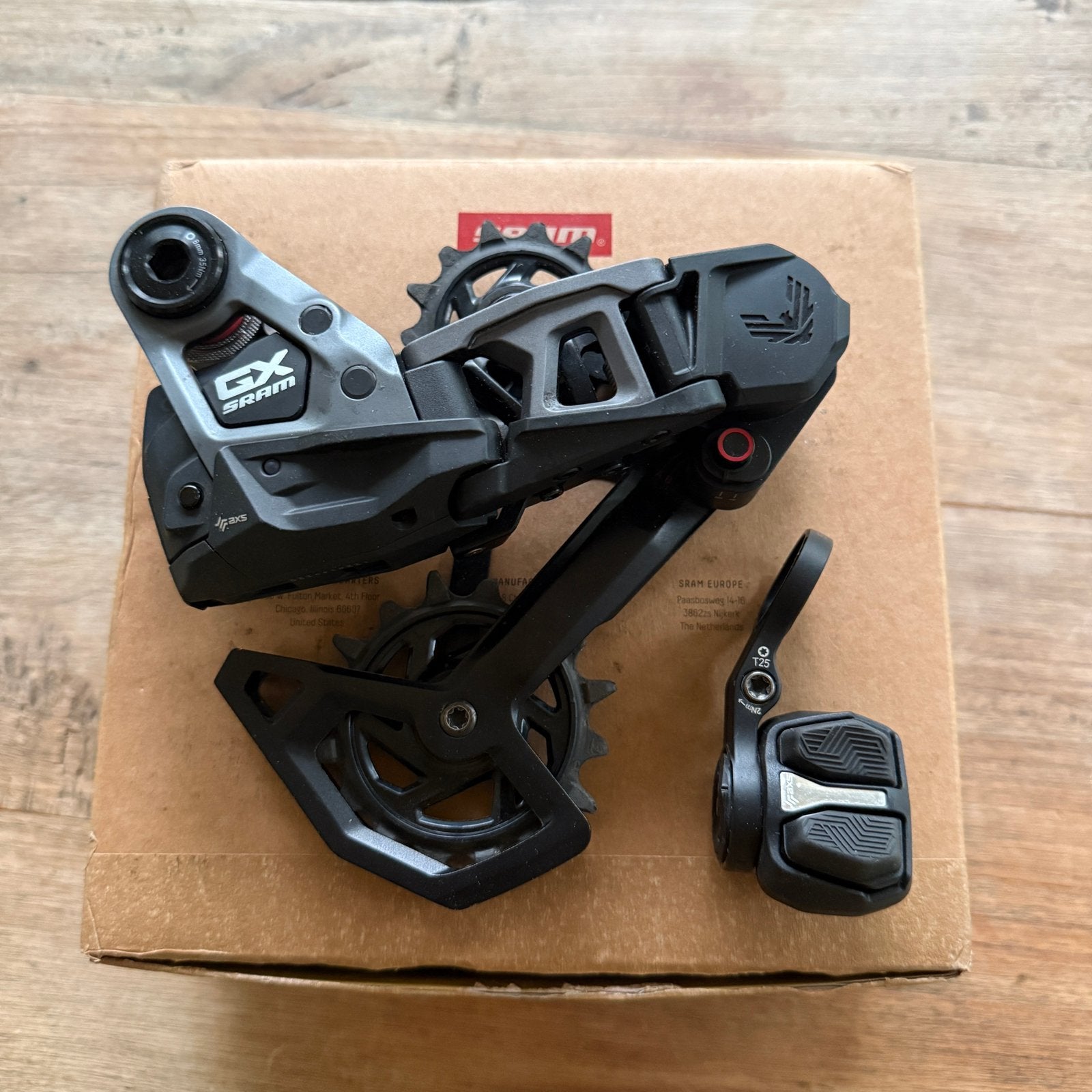 SRAM GX T-type derailleur & AXS Pod Ultimate controller, Ophalen of Verzenden, Zo goed als nieuw, Mountainbike, Derailleur of Ketting