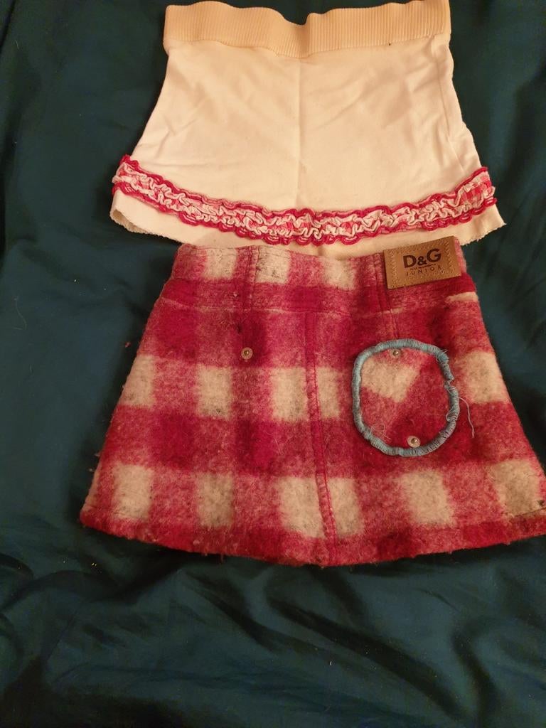 D&G DOLCE&GABBANA junior rokjes maat 80, Kinderen en Baby's, Babykleding | Maat 80, Gebruikt, Meisje, Jurkje of Rokje, Ophalen of Verzenden