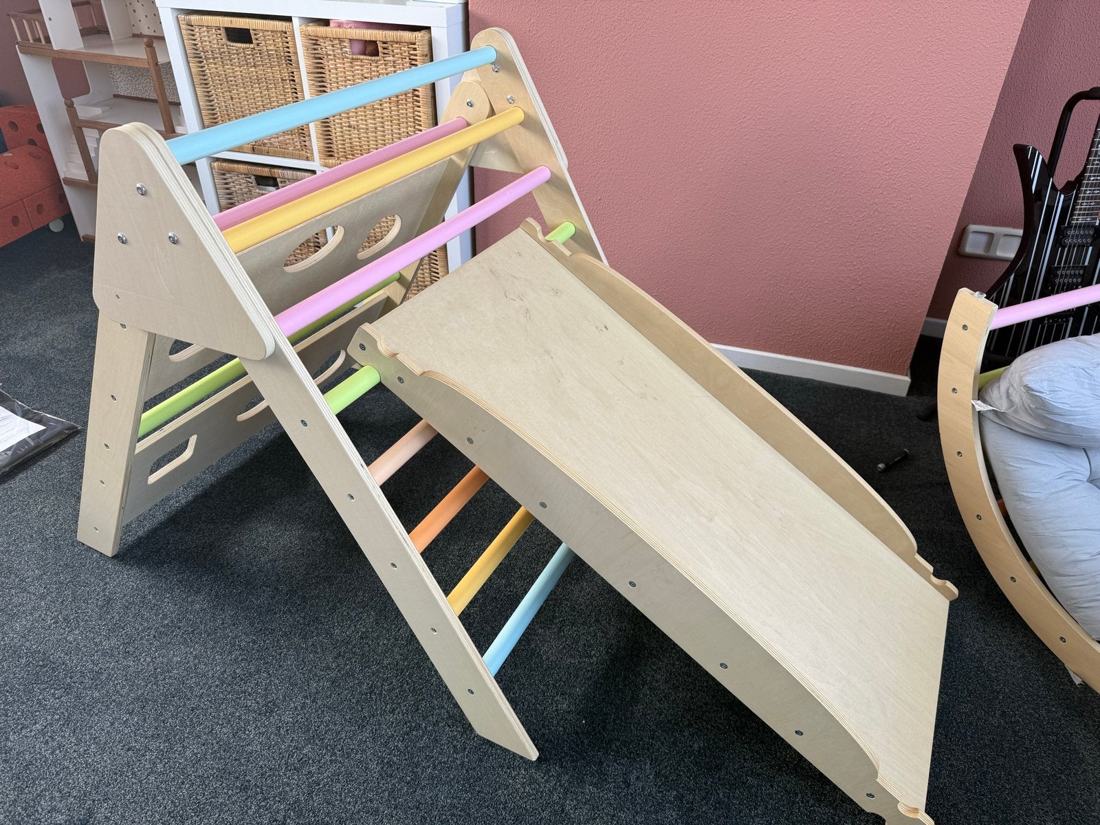 Dastium Klimrek Pastel - Montessori- Klimboog met kussen, Kinderen en Baby's, Speelgoed | Buiten | Speeltoestellen, Zo goed als nieuw