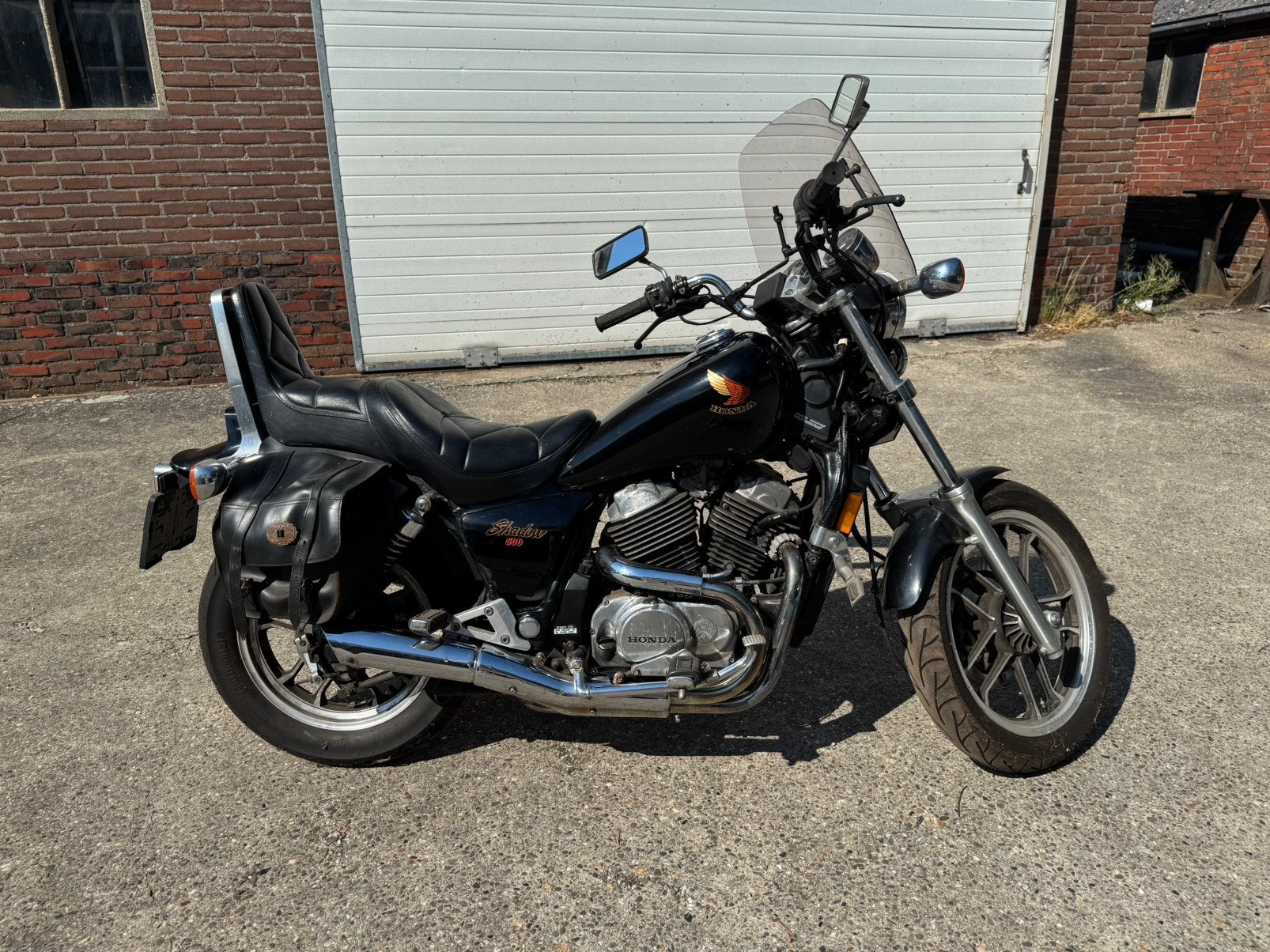 Honda Shadow 1985 500cc met nieuwe accu, Motoren, Motoren | Honda, Cardan-aandrijving, 2 cilinders, Motorrijbewijs A, Gebruikt