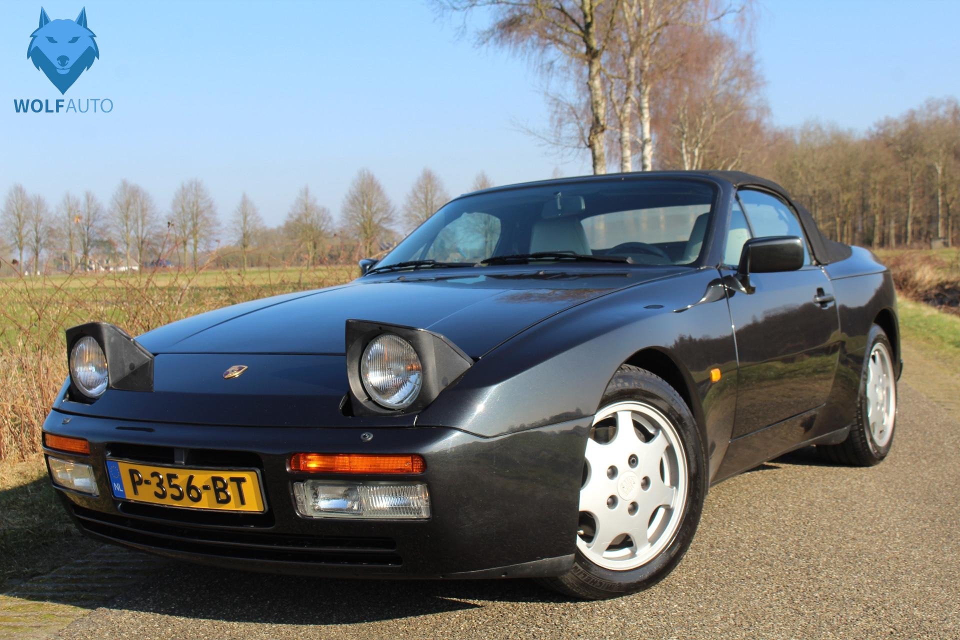 Porsche 944 3.0 S2 Cabrio 94000KM! Collectors Item!, Auto's, Voorwielaandrijving, Stof, Open dak, Beige