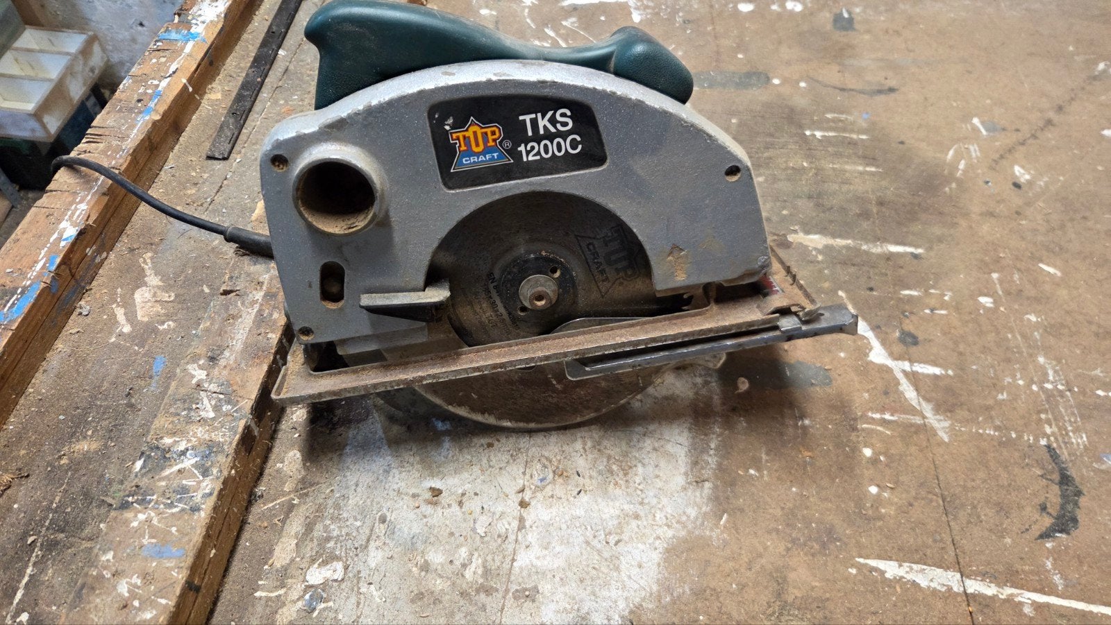 TIP Craft TKS 1200 C Cirkelzaag - 1200W, Doe-het-zelf en Verbouw, Ophalen, TIP Craft, Gebruikt, Cirkelzaag