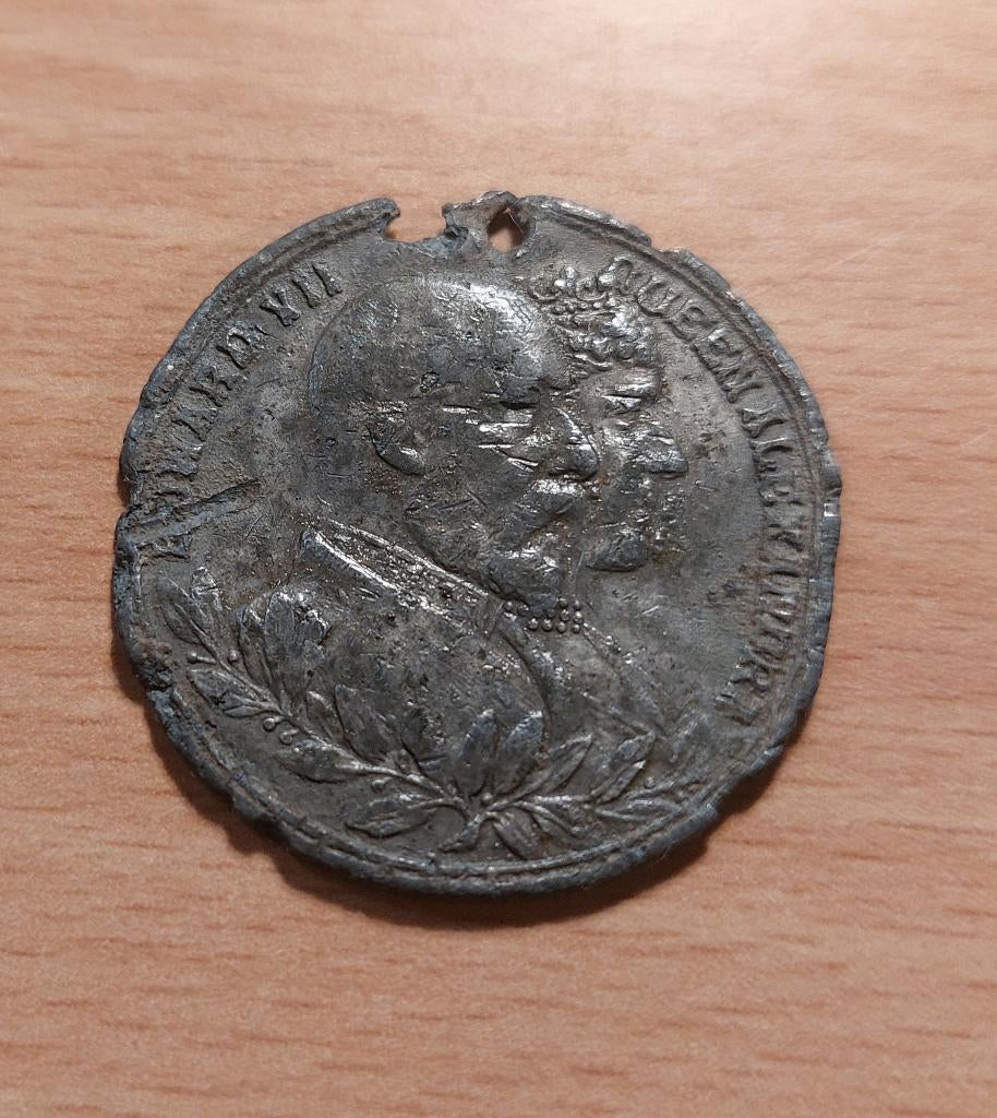 Penning kroning King Edward VII 1902, Postzegels en Munten, Ophalen, Overige materialen