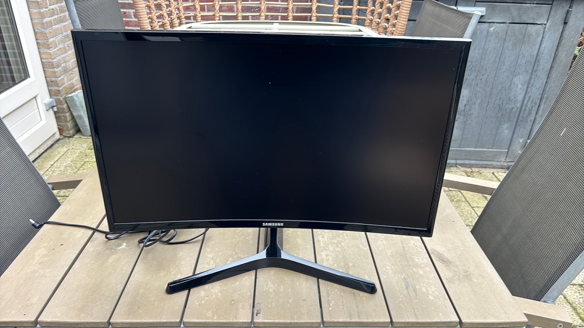 Samsung C24F396FHUXEN curved beeldscherm, Gebruikt, 3 tot 5 ms, HDMI, VA