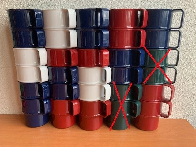 Mepal Rosti Classic: 4x beker 314  (retro/vintage), Lochem, Ophalen of Verzenden, Zo goed als nieuw, Mepal