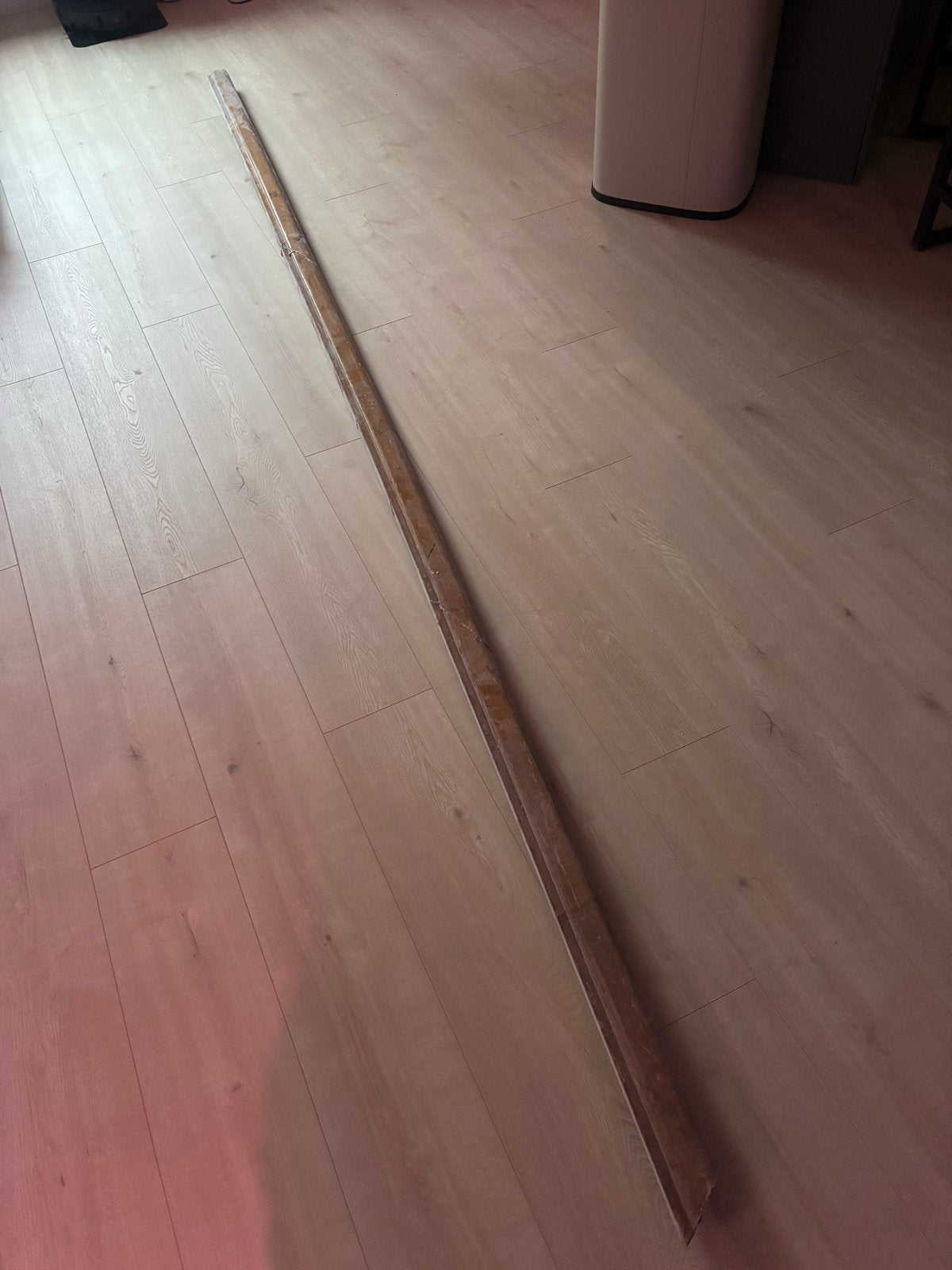 Oude massief houten leuning uit 1930 - 3,20 meter vitage, Ophalen