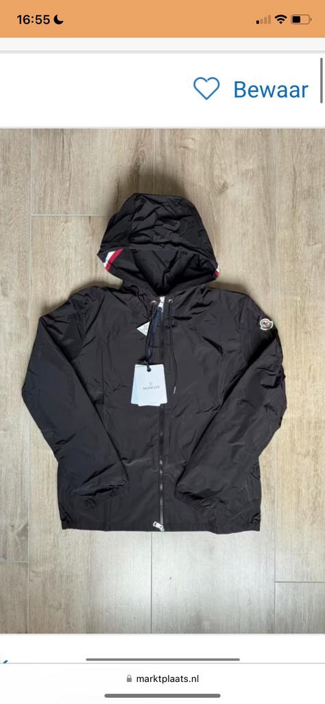 Moncler Jas Zwart Maat L - Zo Goed als Nieuw, Kleding | Heren, Jassen | Winter, Ophalen of Verzenden, Zo goed als nieuw, Zwart