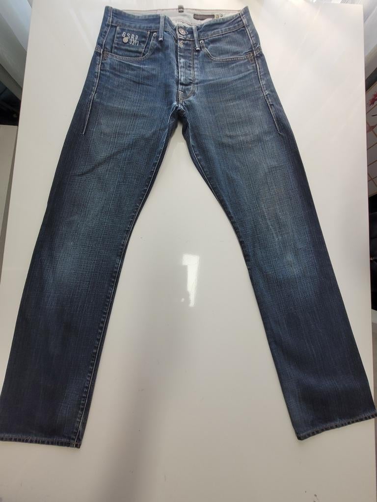 ZGAN CLASSIC G STAR RAW STRUCTOR STRAIGHT SIZE 30/34, Blauw, W32 (confectie 46) of kleiner, Ophalen of Verzenden, Zo goed als nieuw