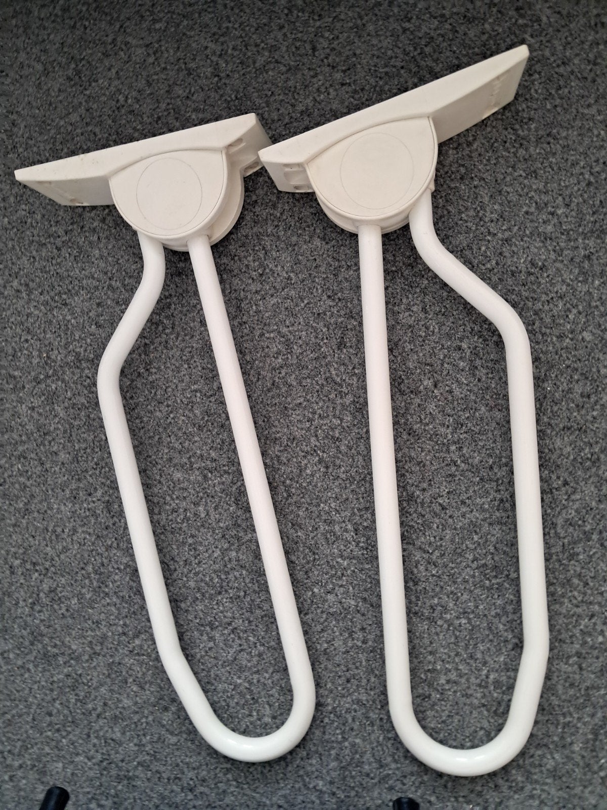 2x beugels toilet en wc, Ophalen, Wit