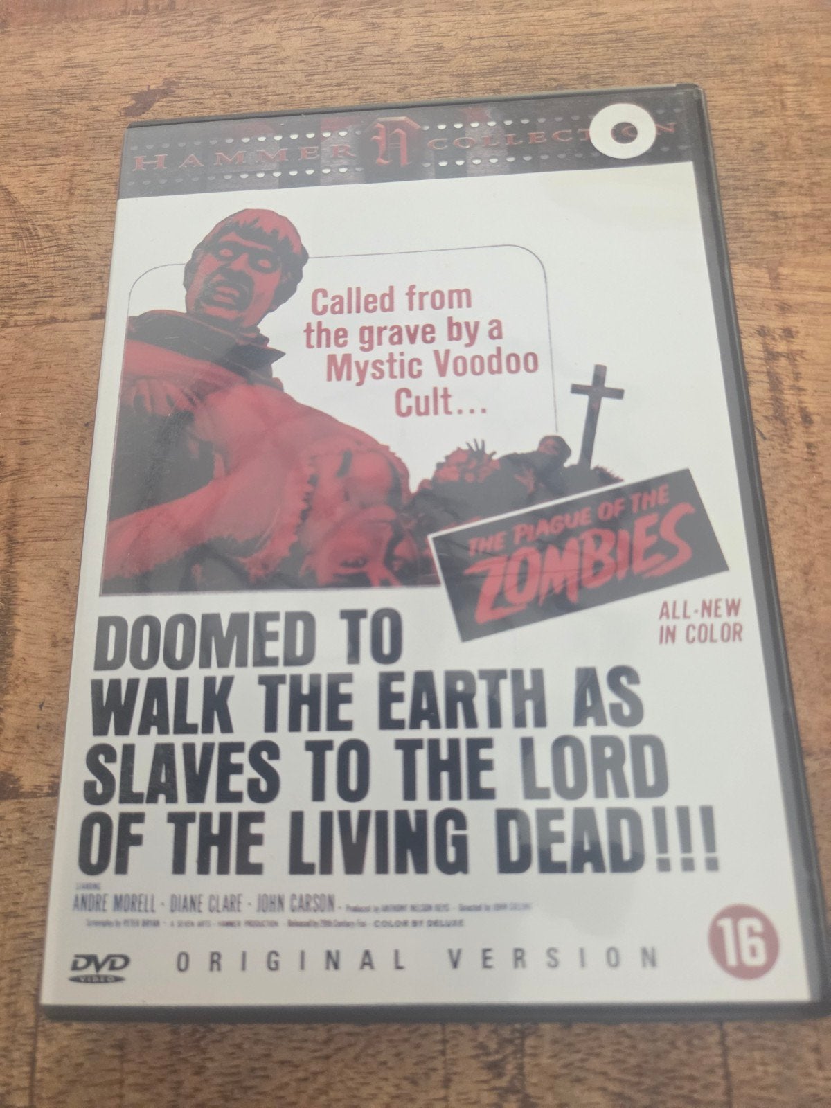 The plague of the zombies dvd(1966)Hammer film andre morell, Alle leeftijden, Ophalen of Verzenden, Zo goed als nieuw