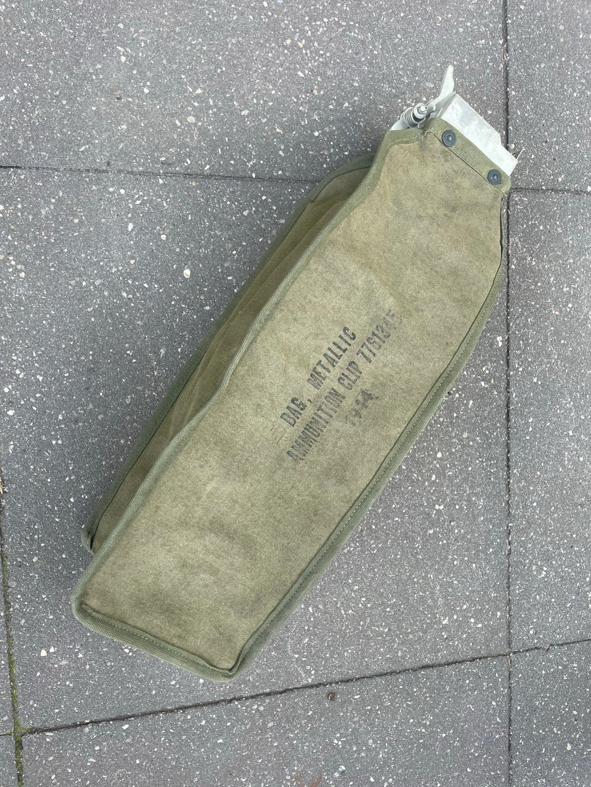 US WWII Ammunition Clip Bag 1944 hulzenzak Tank, Ophalen of Verzenden, Amerika, Hulzen of Bodemvondsten