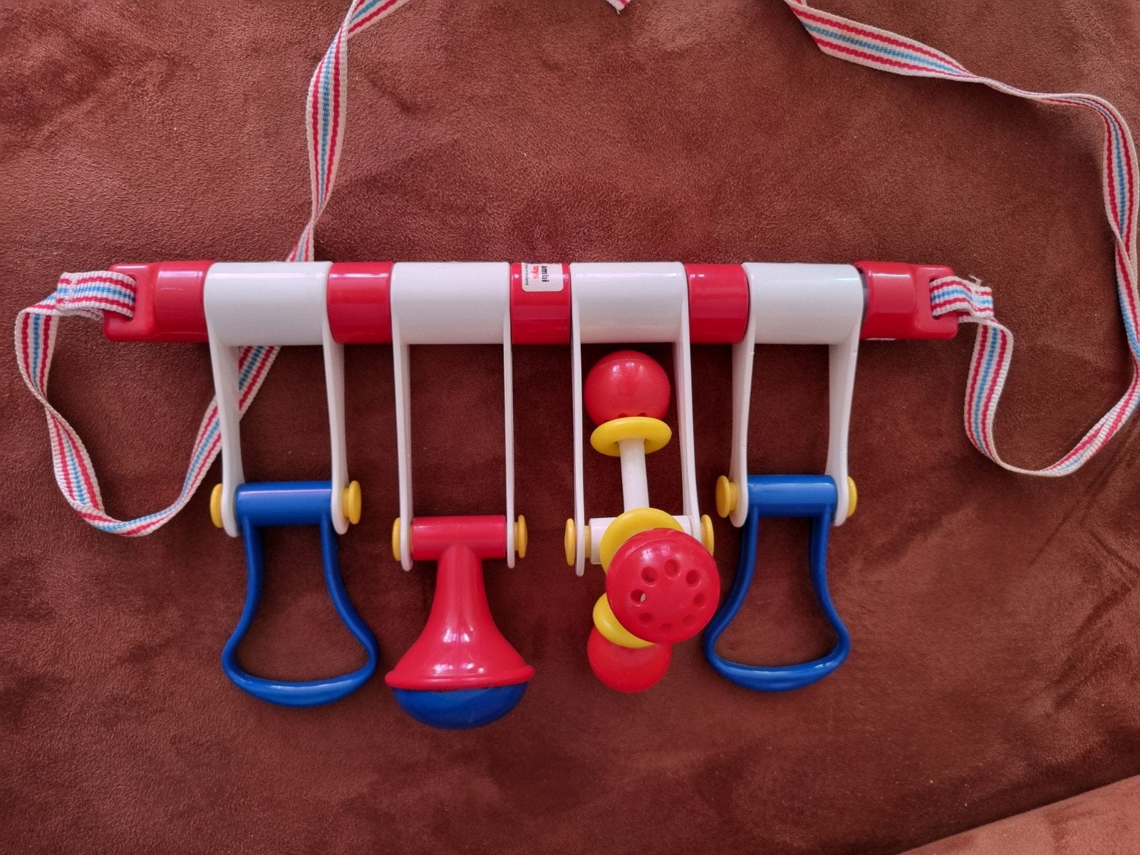 Vintage Ambi Toys Boxhanger, Kinderen en Baby's, Speelgoed | Babyspeelgoed, Ophalen of Verzenden, Gebruikt, Overige typen, Met geluid