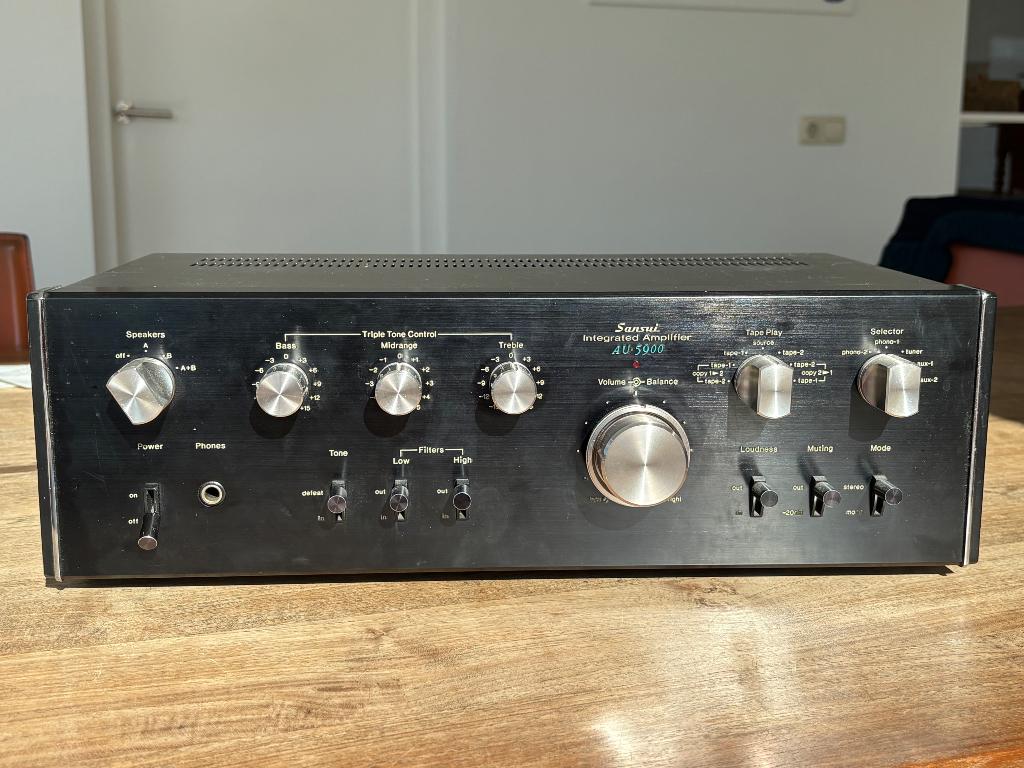 Sansui AU-5900 integrated amplifier, Overige merken, Gebruikt, Ophalen of Verzenden, Minder dan 60 watt