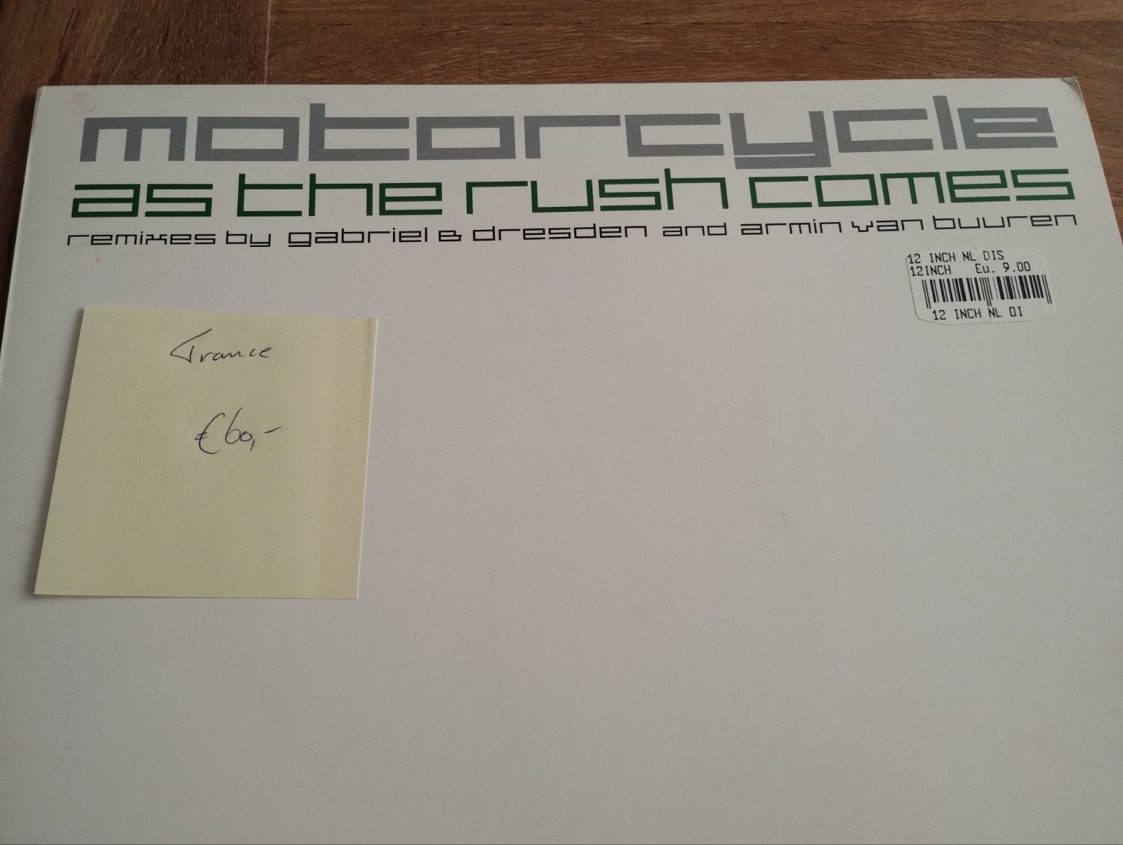 Motorcycle - As The Rush Comes (Armin van Buuren 12" Remix), LP, Gebruikt, Ophalen of Verzenden, Elektronisch