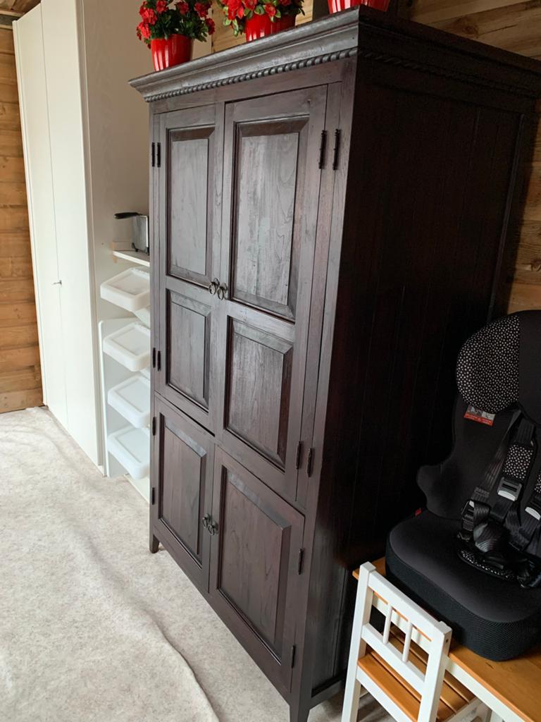Koloniale kast met veel opbergruimte, Ophalen, Gebruikt, 70 tot 120 cm, Koloniaal