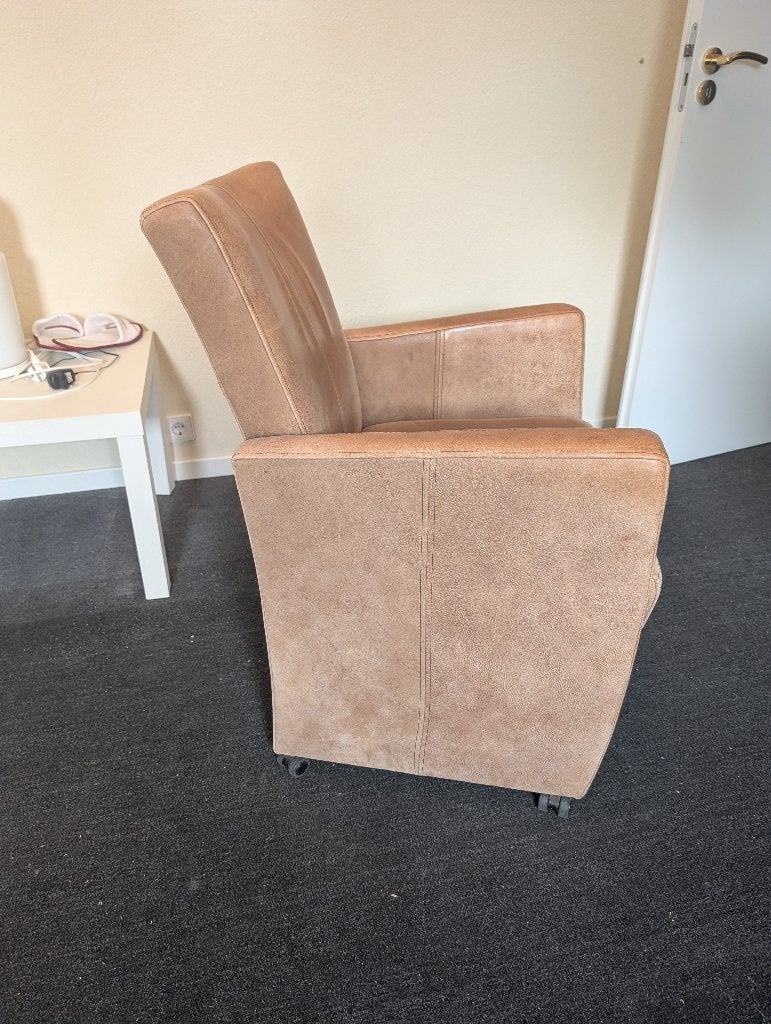 8 stoelen, Ophalen, Gebruikt, Bruin, Leer