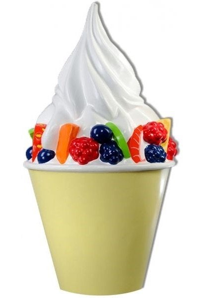 Frozen Yogurt ijsje 170 cm - frozenyogurt ijs van polyester, Ophalen, HorecaBeelden, Overige typen, Nieuw