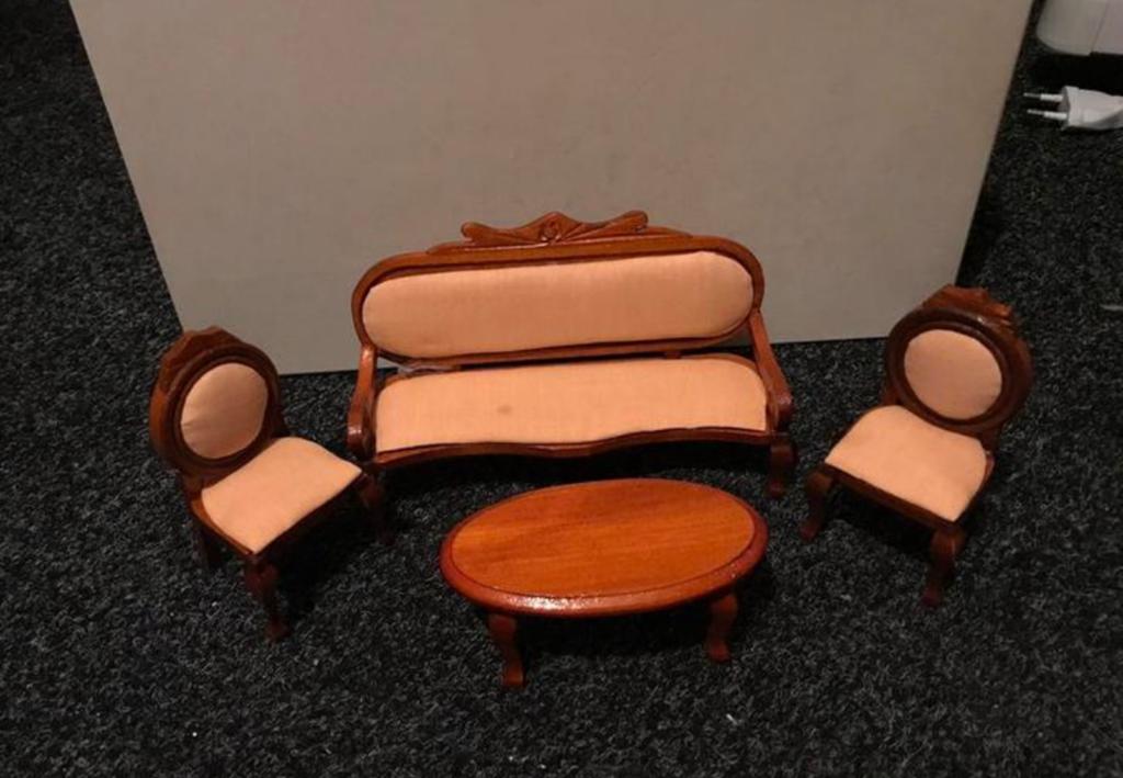 Vintage Poppenhuis Meubels Set, Ophalen of Verzenden, Zo goed als nieuw, Poppenhuis