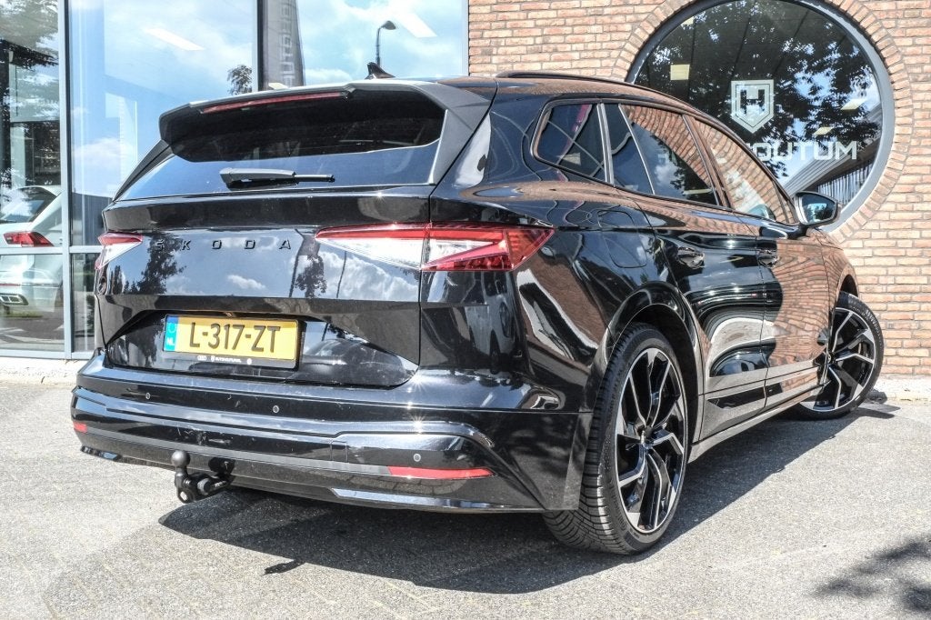 Skoda Enyaq iV 60 Sportline | SOH 93% | Trekhaak | Achteruit, Automaat, 390 km, Gebruikt, Zwart
