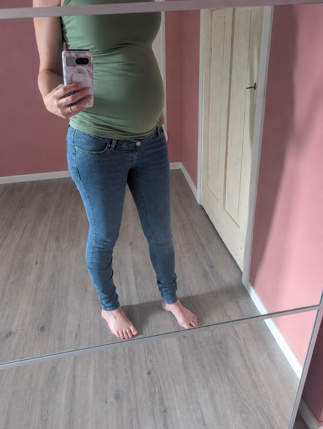 Noppies zwangerschapsjeans - Maat 26/32, Blauw, Ophalen of Verzenden, Zo goed als nieuw, Noppies
