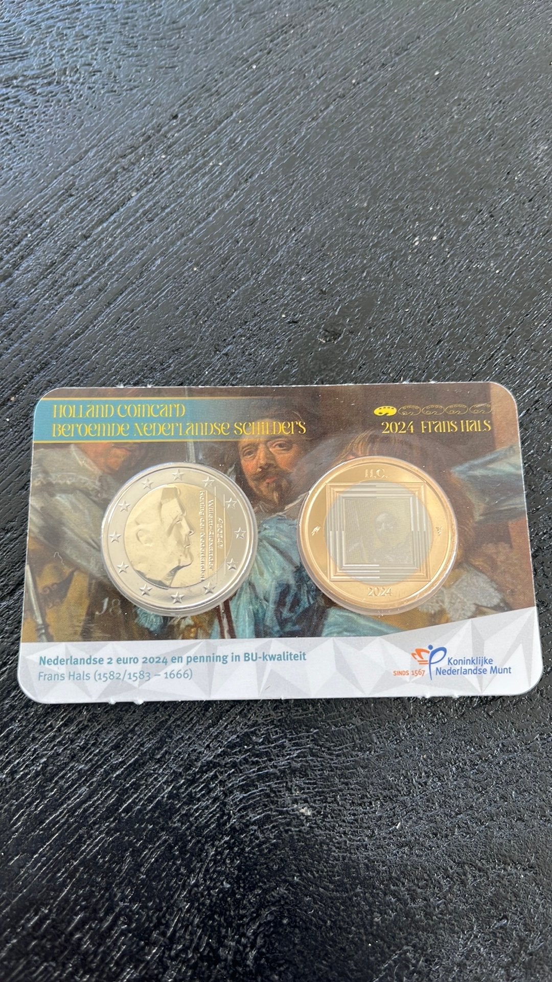 Coincard Frans Hals, Postzegels en Munten, Munten | Europa | Euromunten, Ophalen of Verzenden, Overige landen, 2 euro