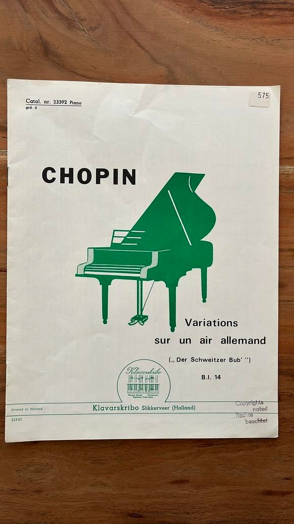 Chopin: diversen (Klavarskribo), Muziek en Instrumenten, Bladmuziek, Gebruikt, Klassiek, Ophalen of Verzenden, Artiest of Componist