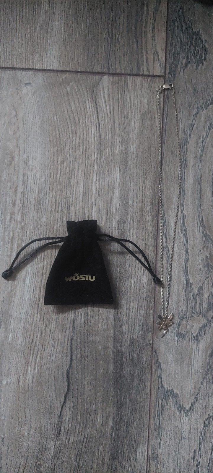 Elfje Zilveren Ketting  (925 Zilver), Met hanger, Ophalen of Verzenden, Zo goed als nieuw, Zilver