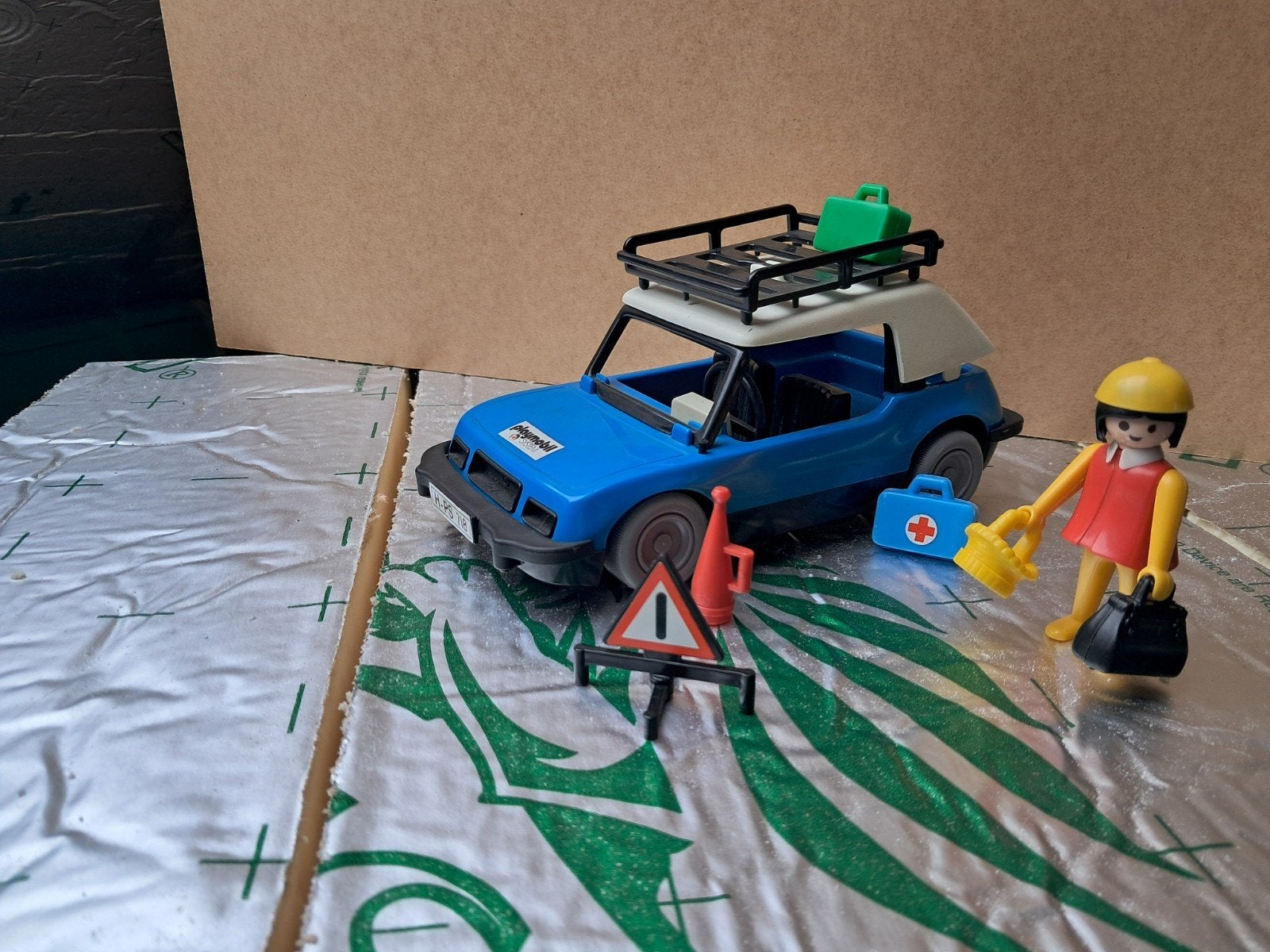 Playmobil Vrouw met auto – 3210 (1977), Complete set, Voertuig, Ophalen of Verzenden, Zo goed als nieuw