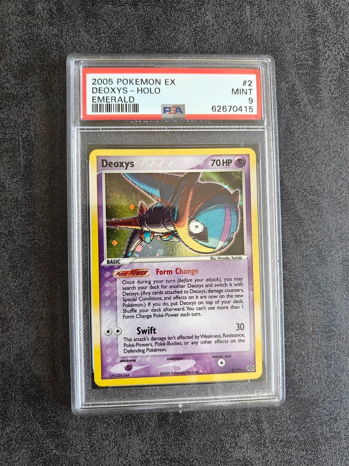Deoxys Holo EX Emerald PSA 9 Pokémon Kaart, Hobby en Vrije tijd, Verzamelkaartspellen | Pokémon, Ophalen of Verzenden