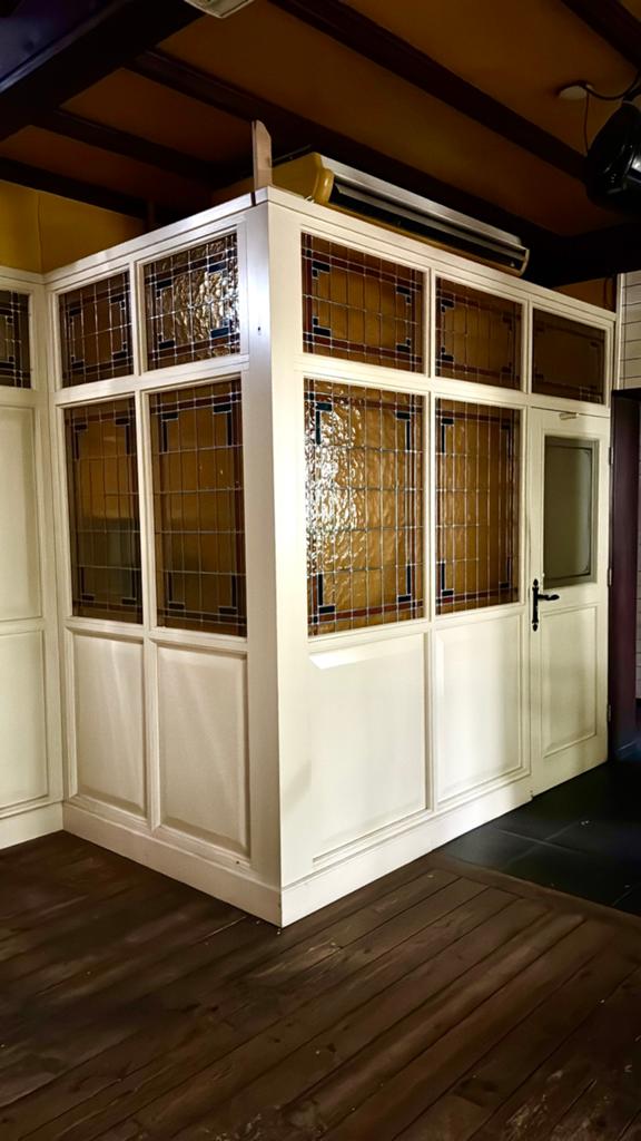 Kozijnen met glas in lood, Ophalen, Gebruikt, Overige typen, 150 tot 225 cm