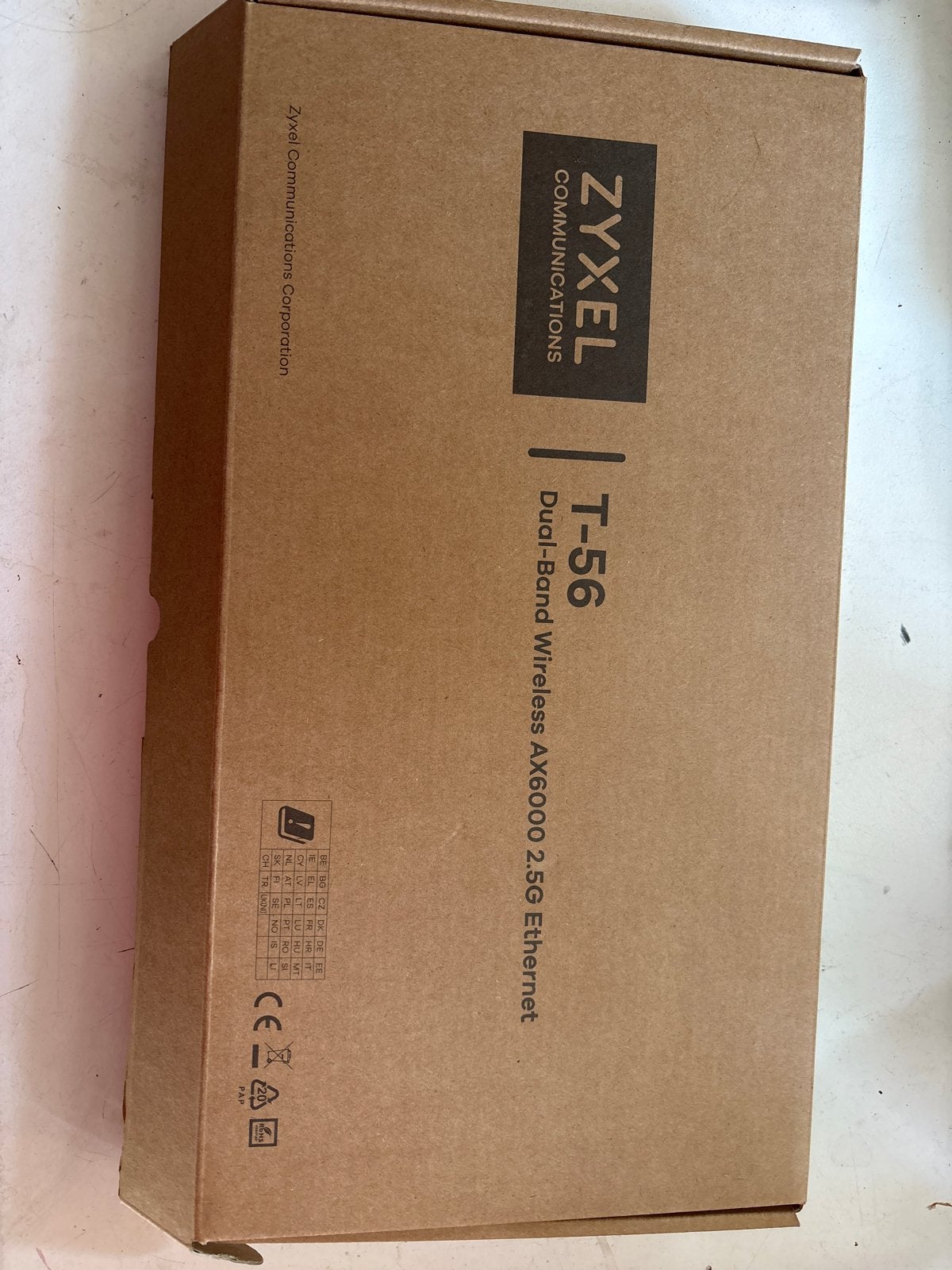 Zyxel T-56 Dual-Band Wireless AX6000 2.5G Ethernet Router, Ophalen, Nieuw, Router