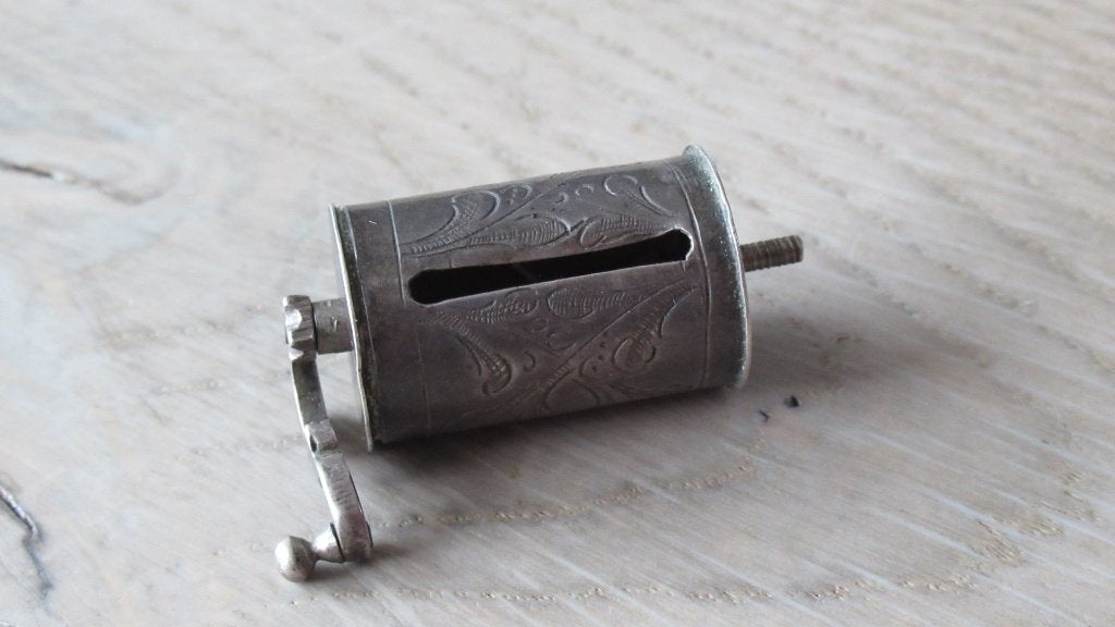 Zilveren antiek meetlint / plm 1900, Ophalen of Verzenden, Zilver