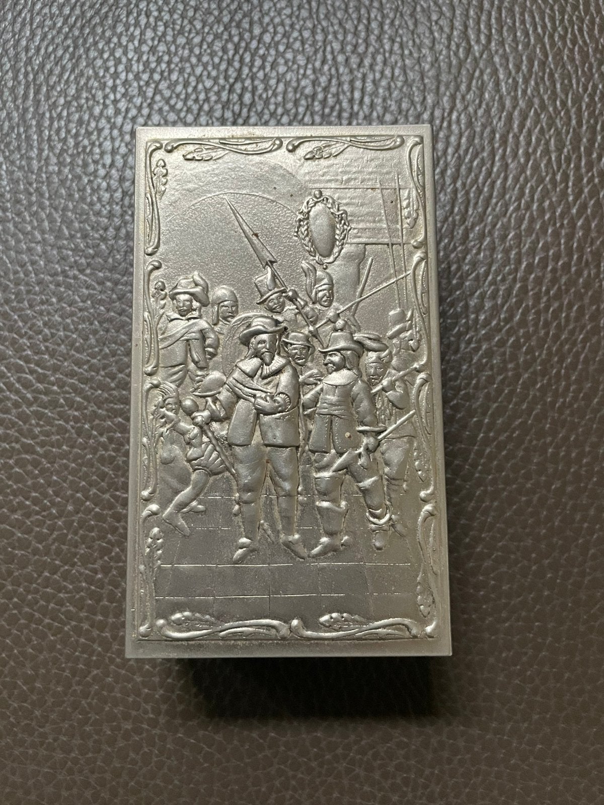 Tk vintage metalen houder voor lucifer doos, jaren 60/70, Verzamelen, Ophalen of Verzenden, Gebruikt, Overige typen
