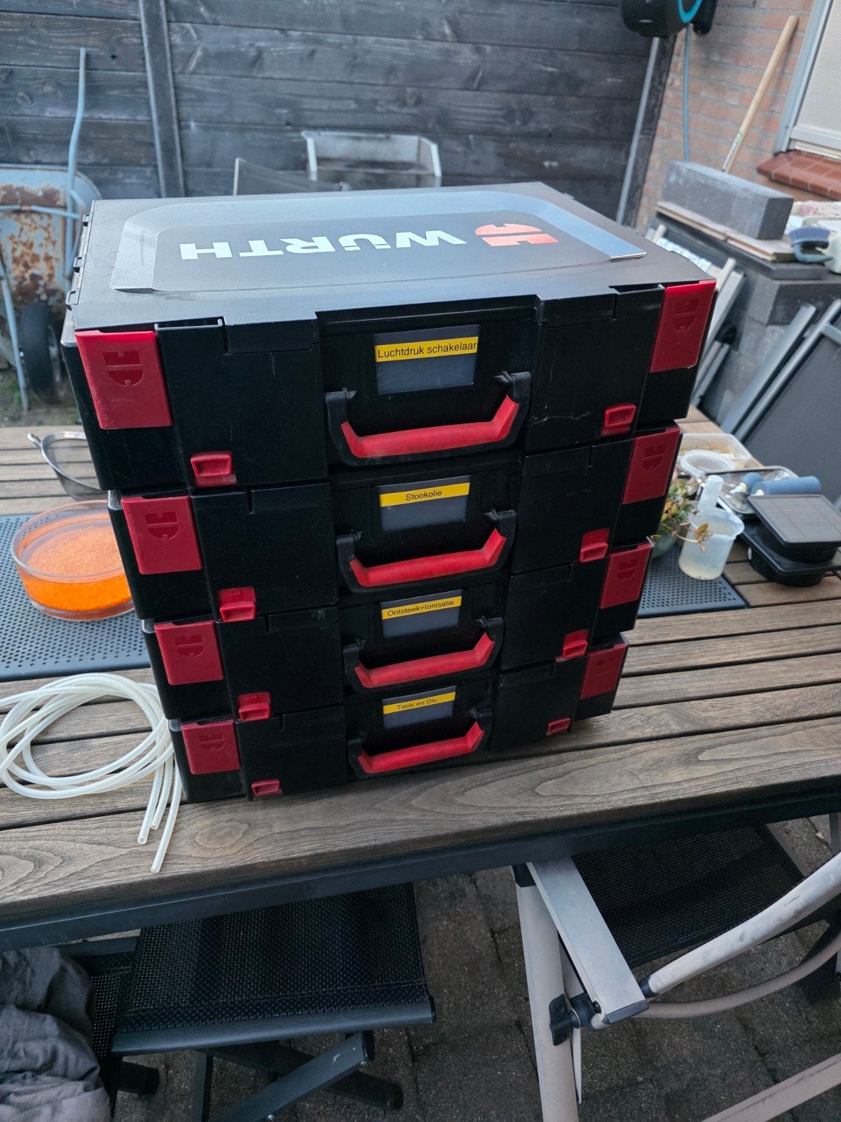 Wurth gereedschapskoffer  4 stuks, Ophalen, Gebruikt