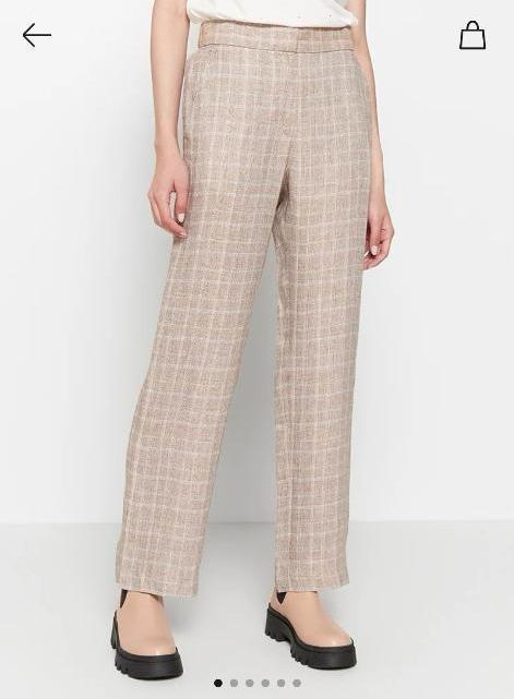 Maat XS linnen tweed broek van Maje Paris lichtbeige, Verzenden, Beige, Maje, Maat 34 (XS) of kleiner