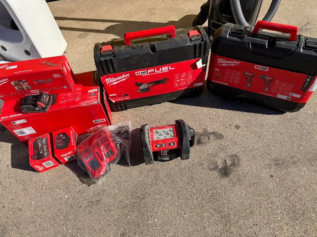 Milwaukee M18 set, Ophalen of Verzenden, Gebruikt