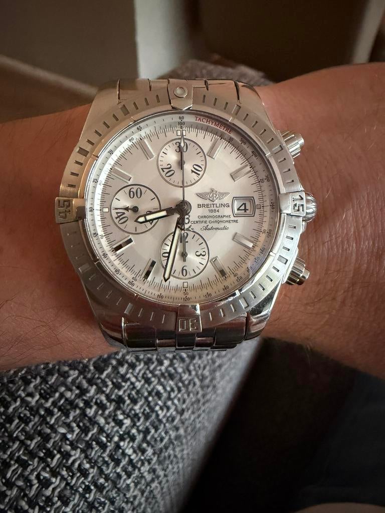 Breitling Chronomat Evolution A13356, Ophalen, Staal, Staal, Breitling