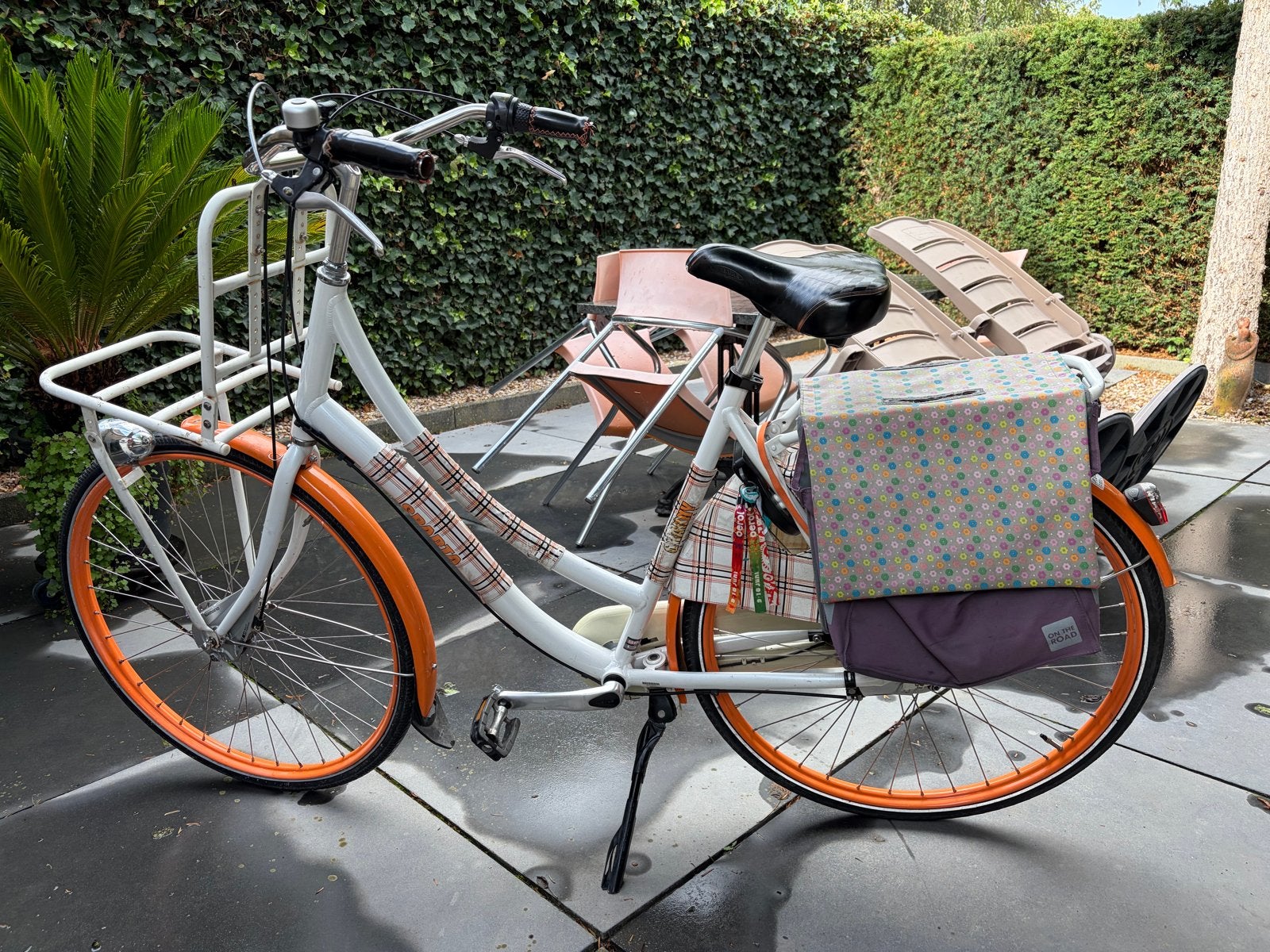 Sparta Granny transportfiets dames 56 cm met fietstassen, Ophalen, Sparta, Gebruikt, Versnellingen