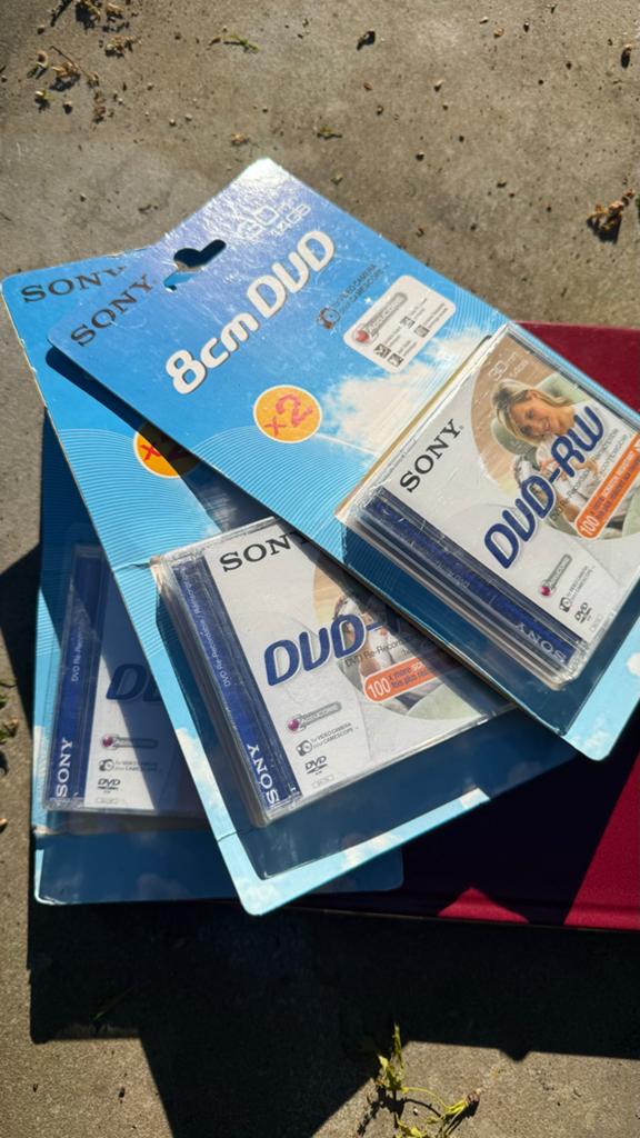 10x Sony 8cm DVD-RW Discs voor Camcorders, Ophalen, Nieuw